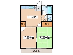 オ－キッドヒルⅠの物件間取画像